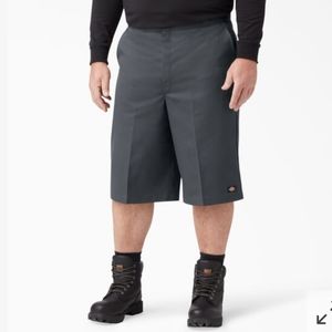 Dickies Loose Fit Multi-Use Pocket Work Shorts, 15", Charcoal Gray